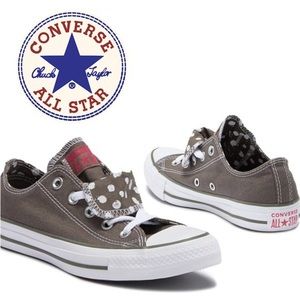 Converse All Star Double Tongue Polka Dot Sneaker